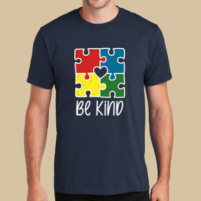 Adult T-Shirt - Autism Awareness - Be Kind Puzzle Thumbnail