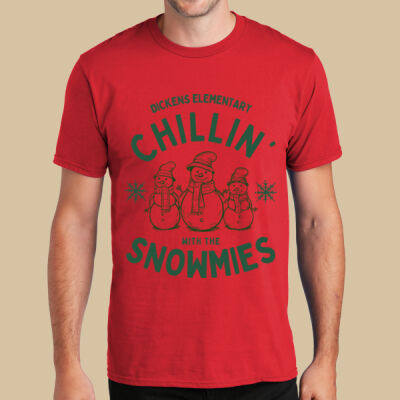 Adult T-Shirt - Winter Holidays - Chillin' - Green Thumbnail