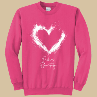 Adult Crewneck - Spring Holidays - Valentine's Heart Thumbnail